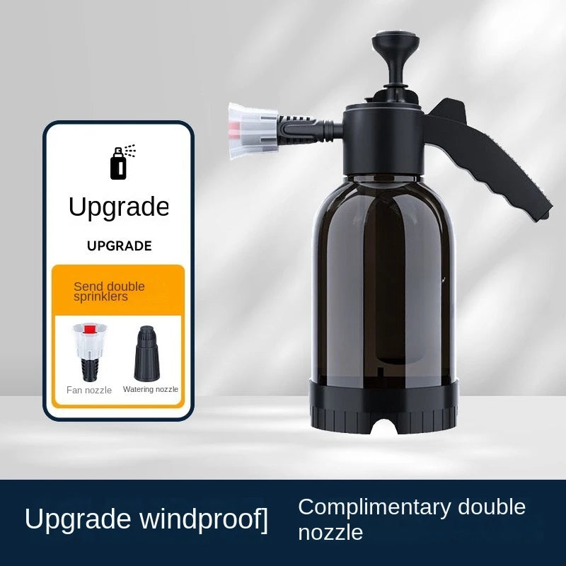 Pulvérisateur Mousse 2L avec 3 Types de Buses - Pompe à Main pour Lavage Auto, Nettoyage Fenêtres et Voiture