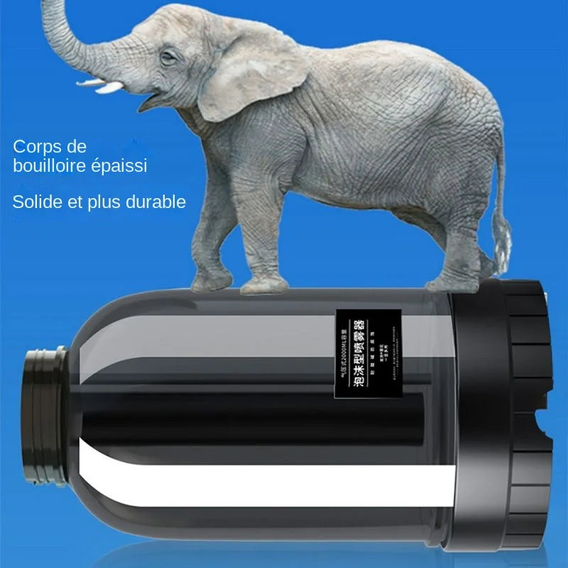 Pulvérisateur Mousse 2L avec 3 Types de Buses - Pompe à Main pour Lavage Auto, Nettoyage Fenêtres et Voiture